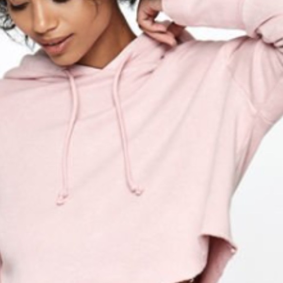 LA Hearts | Cropped Pink Velour  Hoodie EUC - Picture 4 of 8